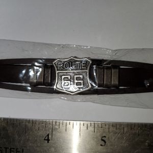 NWT Leather ROUTE 66 BRACELET